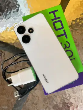 INFINIX HOT 30i 8/128 LENGKAP! KEPALA CHARGER ORI CUMA KABEL AJA GANTI