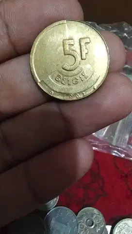 Uang kuno Belgie 5 F