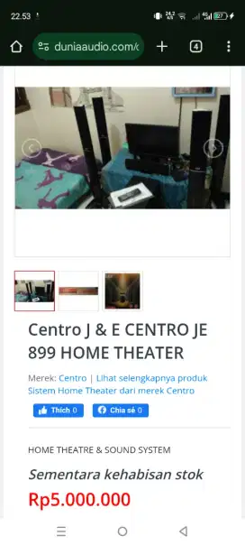 Home theater merk Centro J & E 899