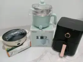 Dijual Sepaket Air Fryer, Pemanggang Listrik dan Panci Listrik