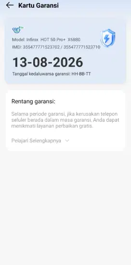 Jual Infinix hot 50 pro plus 8/256
