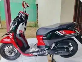 SCOOPY 2023 AB JOGJA HITAM MERAH KM RENDAH