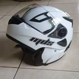 HELM MDS PRO RIDER SOLID WHITE | MDS MODULAR (Ukuran XL)