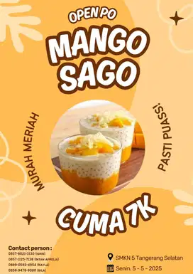 Sago manggo dijamin enak
