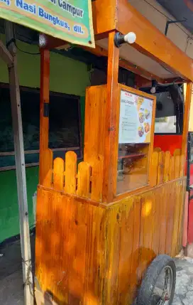 DIJUAL ROMBONG MIE AYAM/BAKSO BAHAN KAYU