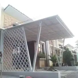 Kanopi baja ringan terpasang rapi