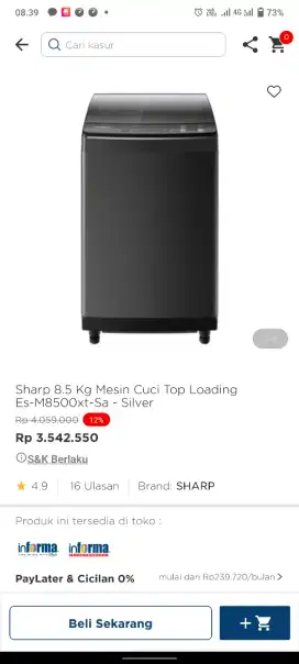 Mesin cuci Sharp