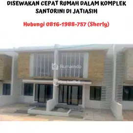DISEWAKAN CEPAT RUMAH DALAM KOMPLEK SANTORINI DI JATIASIH