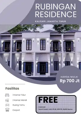 Rumah Cluster murah Kalisari Jakarta Timur