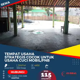 Tempat Usaha Strategis Area Manahan Cocok untuk Usaha Cuci Mobil/FNB