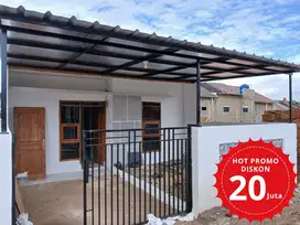 Jual rumah type 45/70 165jt promo diskon 20jt