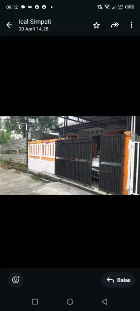 Disewa atau digadekan rumah 200 jt