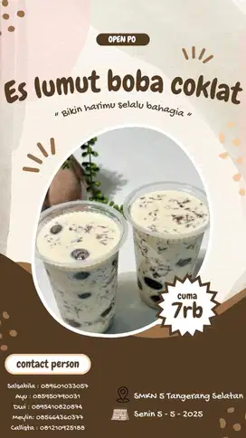 Es Lumut Boba Coklat