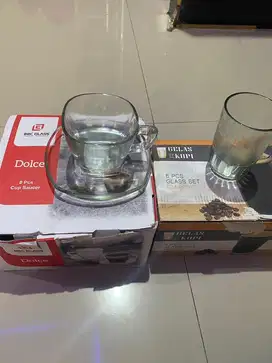 Dijual gelas buat kopi dan teh besetta tatakannya