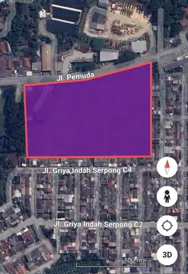 Di Jual Tanah Industri di Jln Pemuda Gunung Sindur Bogor