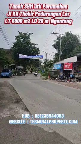 Tanah  utk Perumahan di KH Thohir Pedurungan Semarang Timur