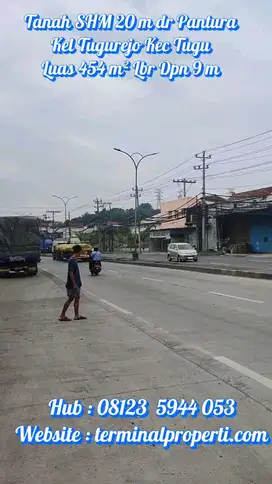 50 % NJOP Tanah di Jl Pantura Tugu rejo mangkang Semarang Barat