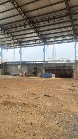 Dijual Gudang Pool Terbuka Luas 1104m2 di Legok, Tangerang