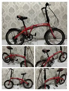 Sepeda lipat 6 speed ukuran 20 untuk umur 5 sampai 15 tahun