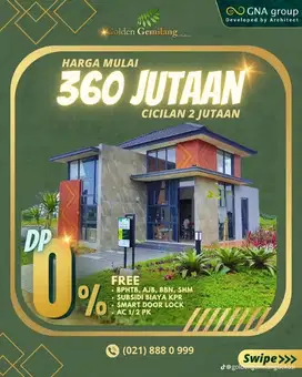 Rumah mewah cicilan 2 jtan lokasi bebas banjir