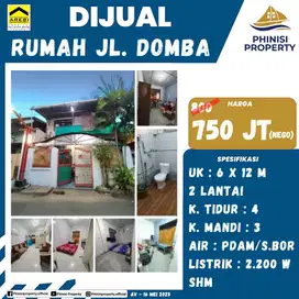 Dijual Rumah 2 Lantai Tengah Kota Di Jalan Domba