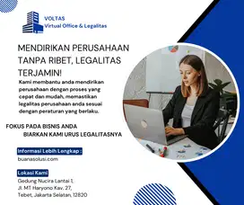 PEMBUATAN BADAN USAHA PERSEROAN TERBATAS PLUS VIRTUAL OFFICE