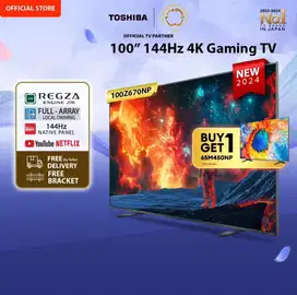 TOSHIBA GAMING 100’’ 144HZ 4K UHD SMART TV
