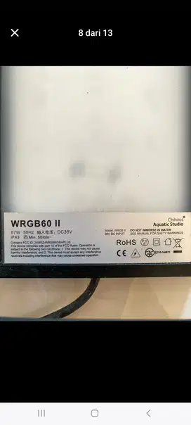 Lampu chihiros aquscape