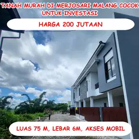Tanah Dekat UB di Joyoagung Merjosari Malang Cocok Invest