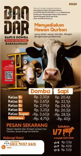 Hewan Qurban Murah (Sapi & Domba) Kiaracondong Bandung