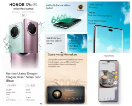 Honor X9C 5G Battrai Besar