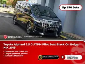 [ LOW KM ] Toyota Alphard 2.5 G ATPM Pilot Seat Black 2019/2020