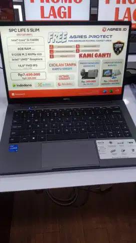Promo Cicilan Laptop Bunga 0% atau Free 2x cicilan