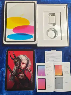 iPad 10 gen 10th Wifi 256gb Silver Mulus Like new Garansi on Fullset