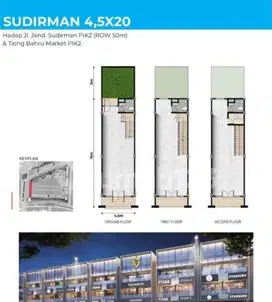 Dijual Ruko Mega Kuningan Sudirman Uk 4,5x20 di Pik2
