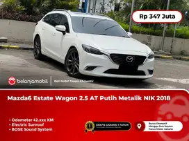 [ LOW KM ] Mazda 6 Mazda6 Estate Wagon 2.5 AT Putih Metalik 2018/2019