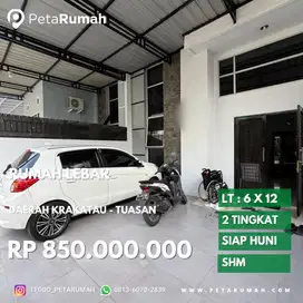 Rumah lebar siap huni daerah tuasan pancing dan krakatau