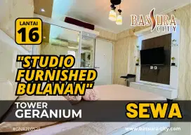 Sewa STUDIO Apartemen Bassura City Furnished Bisa Bulanan