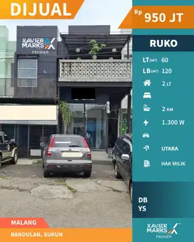 Dijual Ruko Strategis di Bandulan Sukun Malang Cocok Untuk Usaha