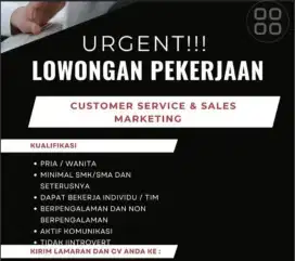 Loker masih tersedia selama iklan