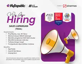 Sales lapangan Wifi Myrepublic (Sinarmas Grup)