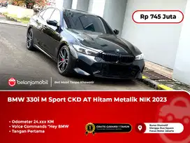[ LOW KM ] BMW 330i 330 i M Sport CKD AT Hitam Metalik NIK 2023/2024