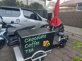 Gerobak kopi sepeda listrik