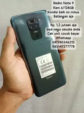 Redmi Note 9 ram 6/128GB