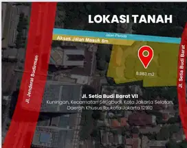 DIJUAL CEPAT TANAH KOSONG Di Jalan Jend Sudirman Jakarta Selatan