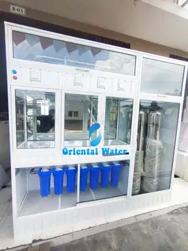 Depot air minum isi ulang 2 isi 1 cuci lengkap tandon