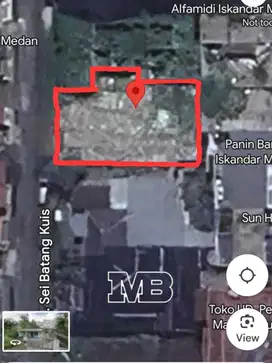 TANAH DI SEI BATANG KUIS BENTUK KOTAK LOKASI SANGAT STRATEGIS DI MEDAN