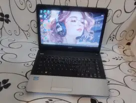 Laptop Acer Aspire e1 471 Core i3 ram 8gb ssd 128gb mulus Ganteng