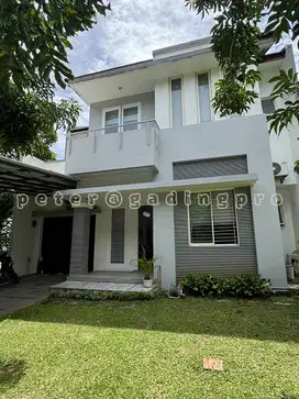 rumah rapi 2 lantai siap huni, clstr blossom ville - the green, bsd
