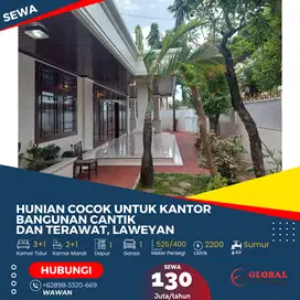 Disewakan Rumah Luas & Cantik – Cocok untuk Kantor atau Usaha